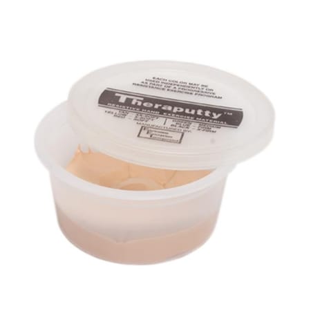 Fabrication Enterprises Fabrication Enterprises 10-0956 CanDo Theraputty Exercise Material; 2 Oz.; Tan - XX-Soft 10-0956